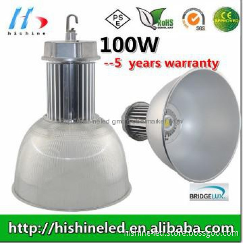 Bridgelux super brightness 230v high power 100w led light high bay